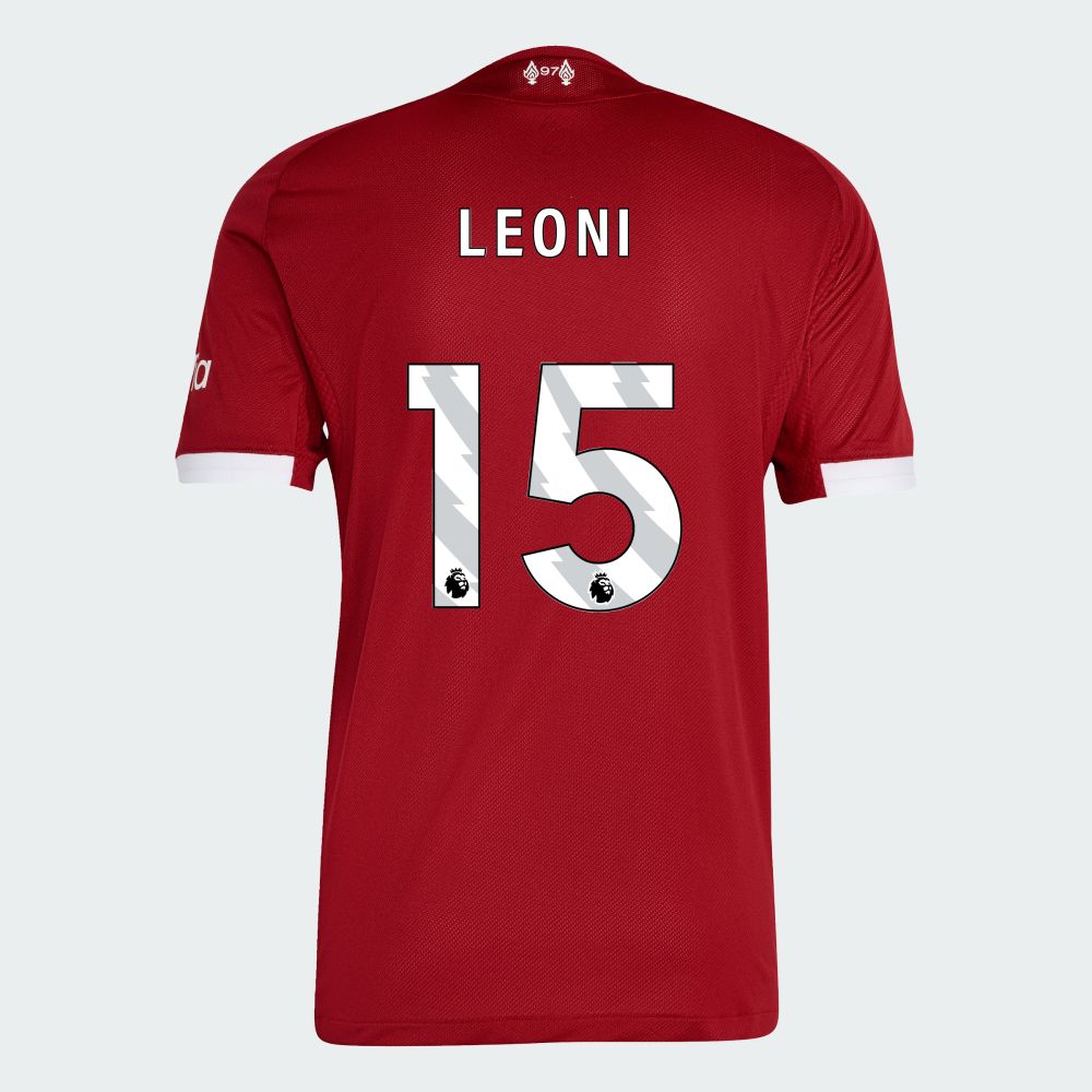 25-26 Liverpool Home LEONI 15 Jersey (Player Version)