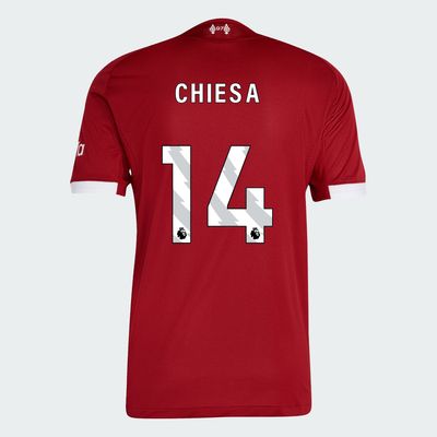 25-26 Liverpool Home CHIESA 14 Jersey (Player Version)