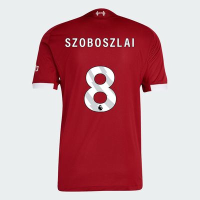 25-26 Liverpool Home SZOBOSZLAI 8 Jersey (Player Version)