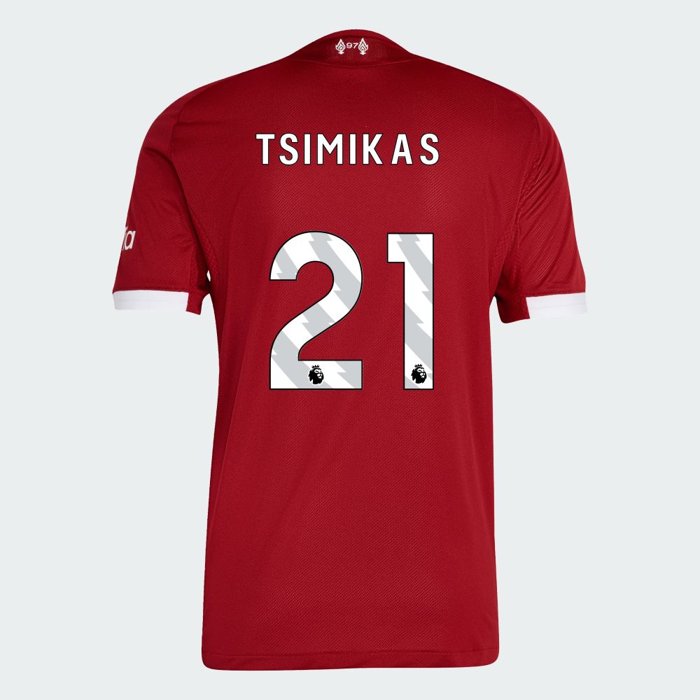 25-26 Liverpool Home TSIMIKAS 21 Jersey (Player Version)
