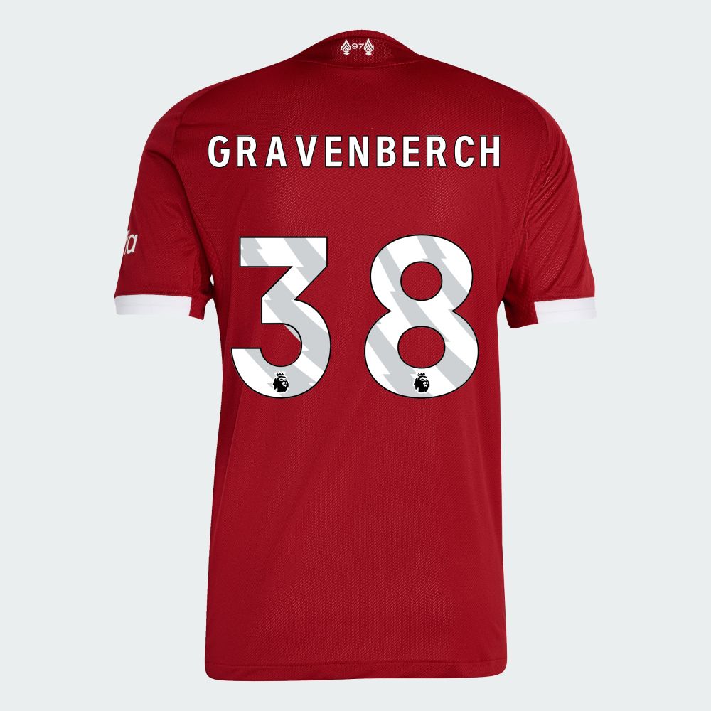 25-26 Liverpool Home GRAVENBERCH 38 Jersey (Player Version)