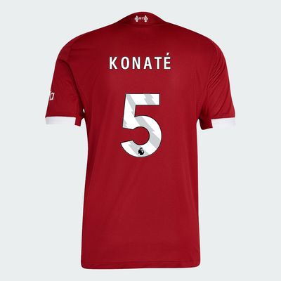 25-26 Liverpool Home KONATÉ 5 Jersey (Player Version)