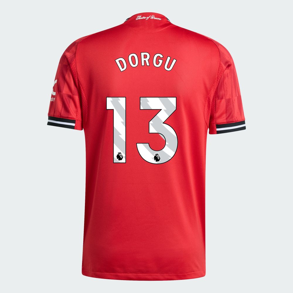 25-26 Manchester United Home DORGU 13 Jersey (Player Version)