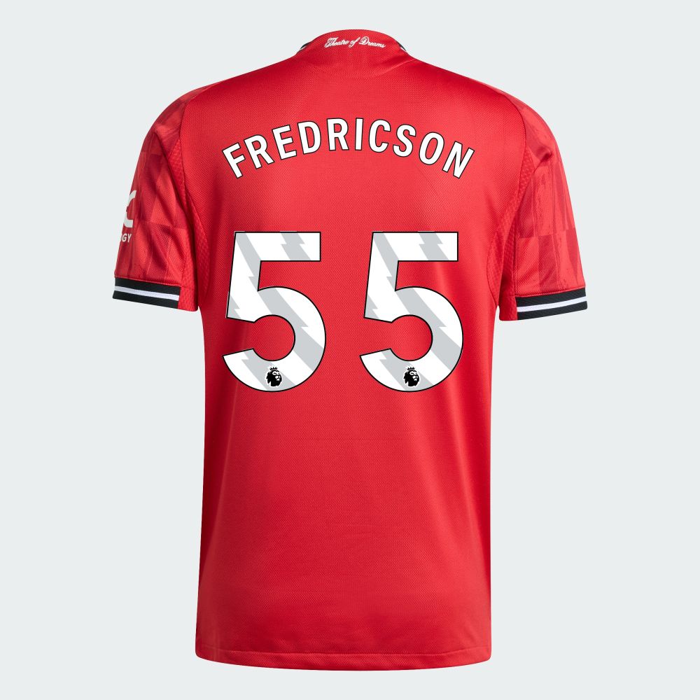 25-26 Manchester United Home FREDRICSON 55 Jersey (Player Version)