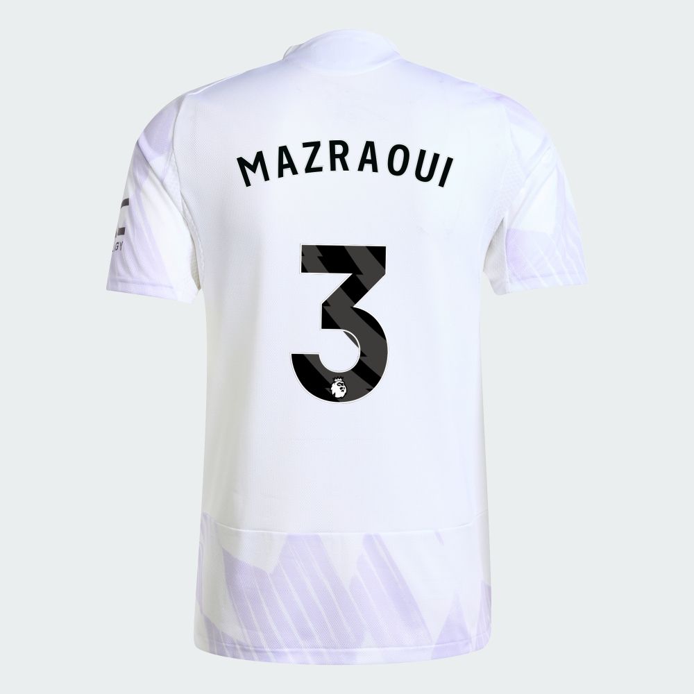 25-26 Manchester United Away MAZRAOUI 3 Jersey (Player Version)
