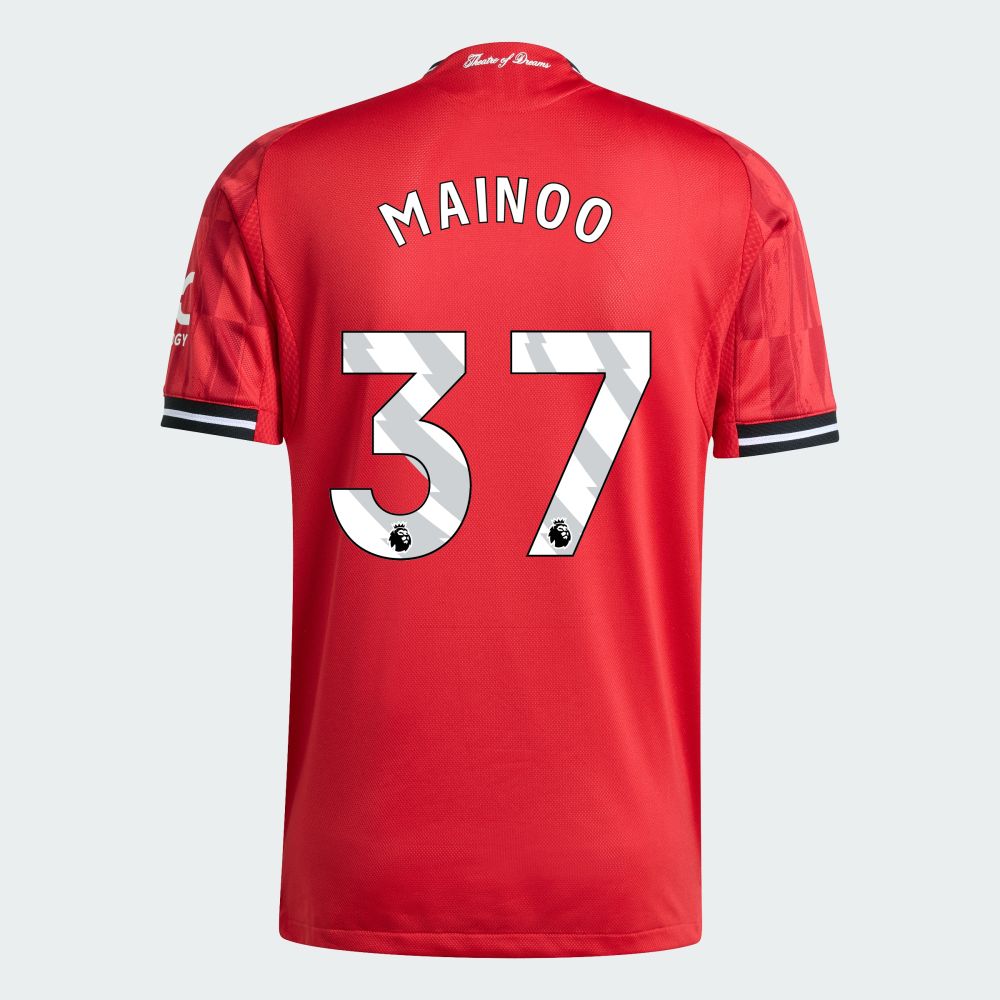 25-26 Manchester United Home MAINOO 37 Jersey (Player Version)