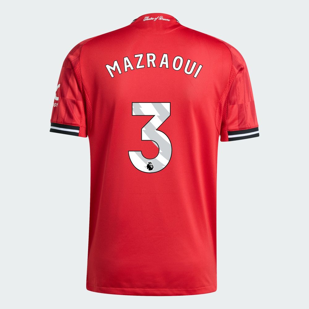 25-26 Manchester United Home MAZRAOUI 3 Jersey (Player Version)