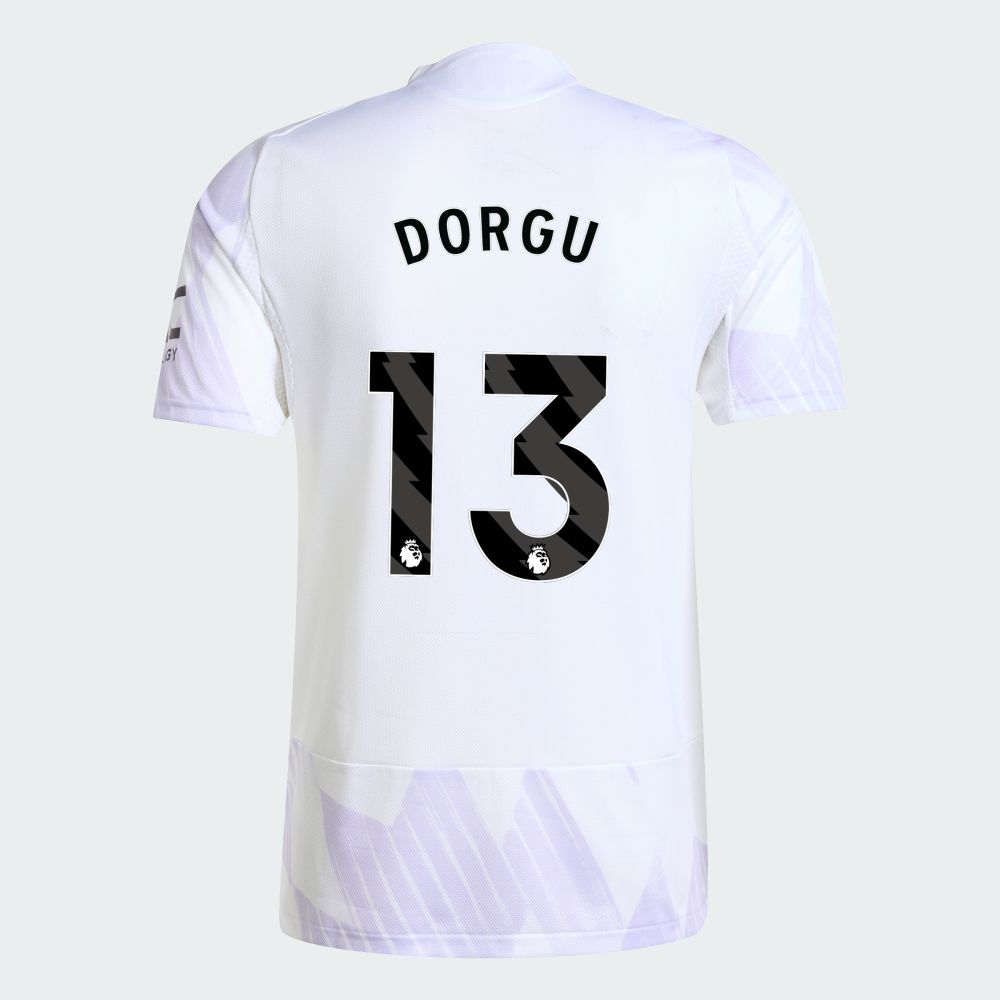 25-26 Manchester United Away DORGU 13 Jersey (Player Version)