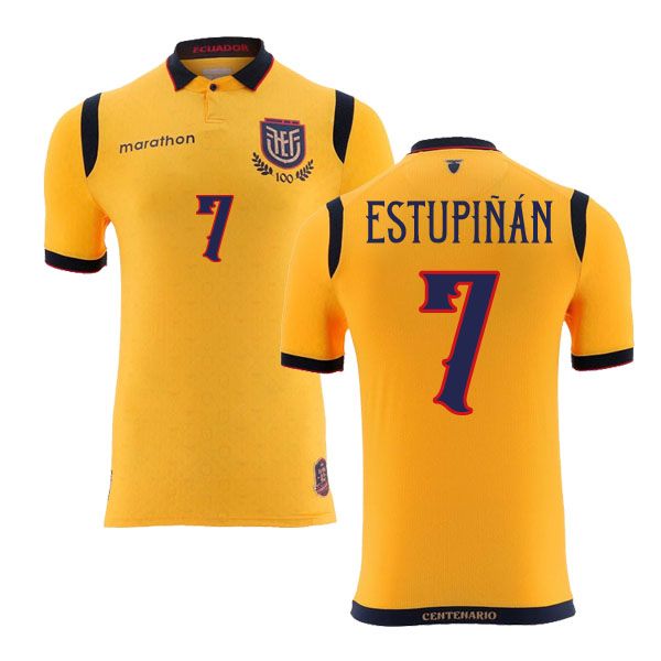 Ecuador Home Estupiñán 7 Jersey 2025/26
