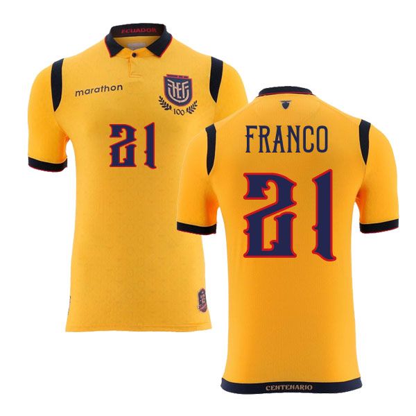 Ecuador Home Franco 21 Jersey 2025/26