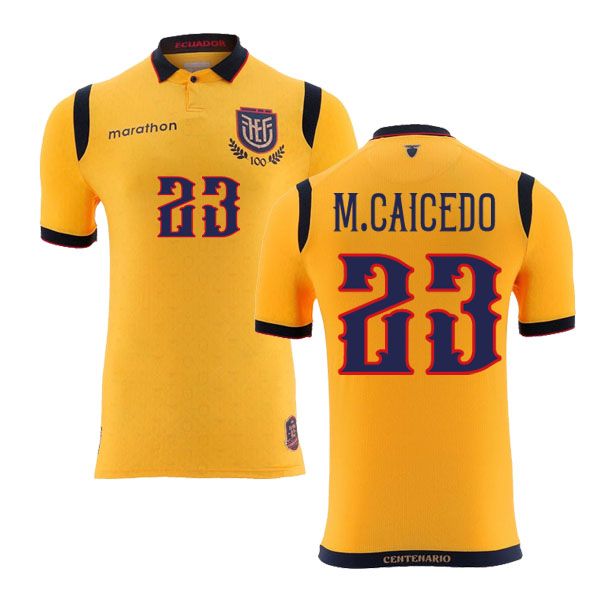 Ecuador Home M.Caicedo 23 Jersey 2025/26