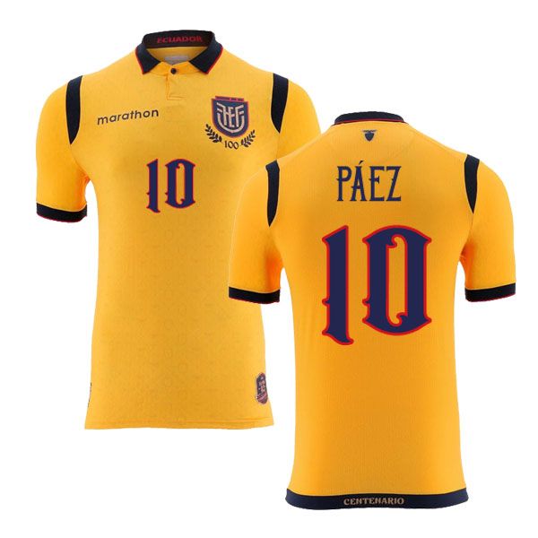 Ecuador Home Páez 10 Jersey 2025/26