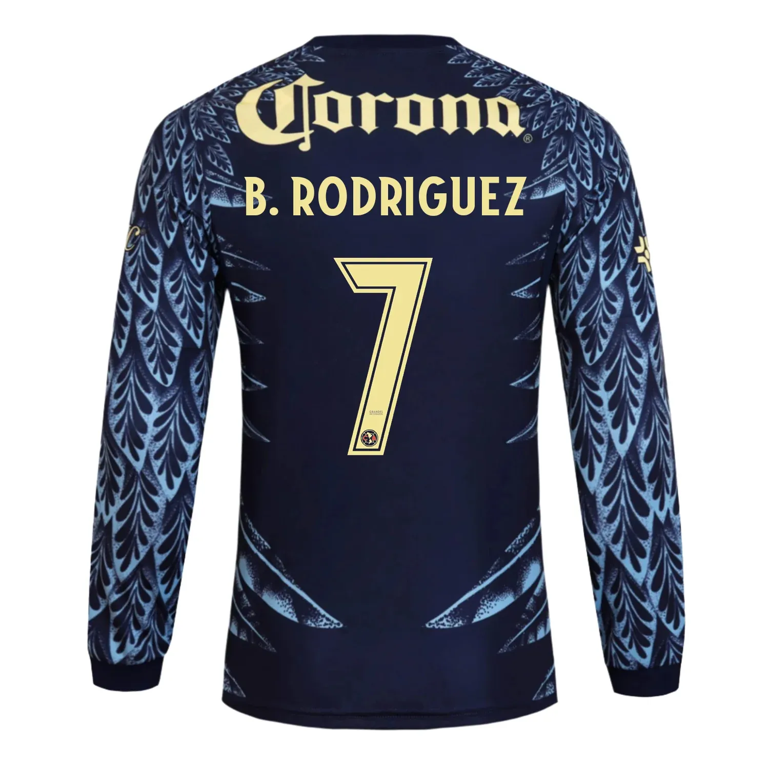25-26 Club American Away Long Sleeve B. RODRIGUEZ 7 Jersey