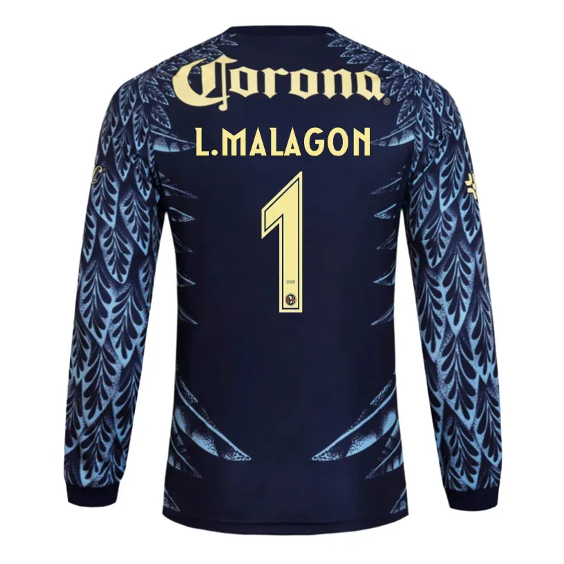 25-26 Club American Away Long Sleeve L. MALAGON 1 Jersey
