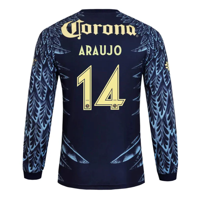 25-26 Club American Away Long Sleeve ARAUJO 14 Jersey