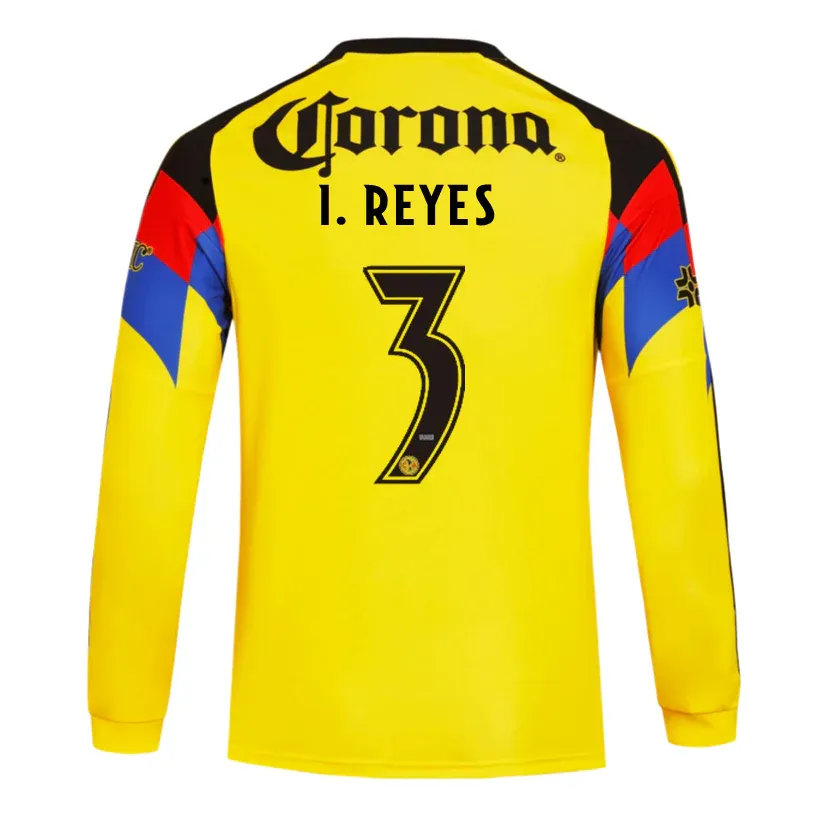 25-26 Club American Home Long Sleeve I. REYES 3 Jersey