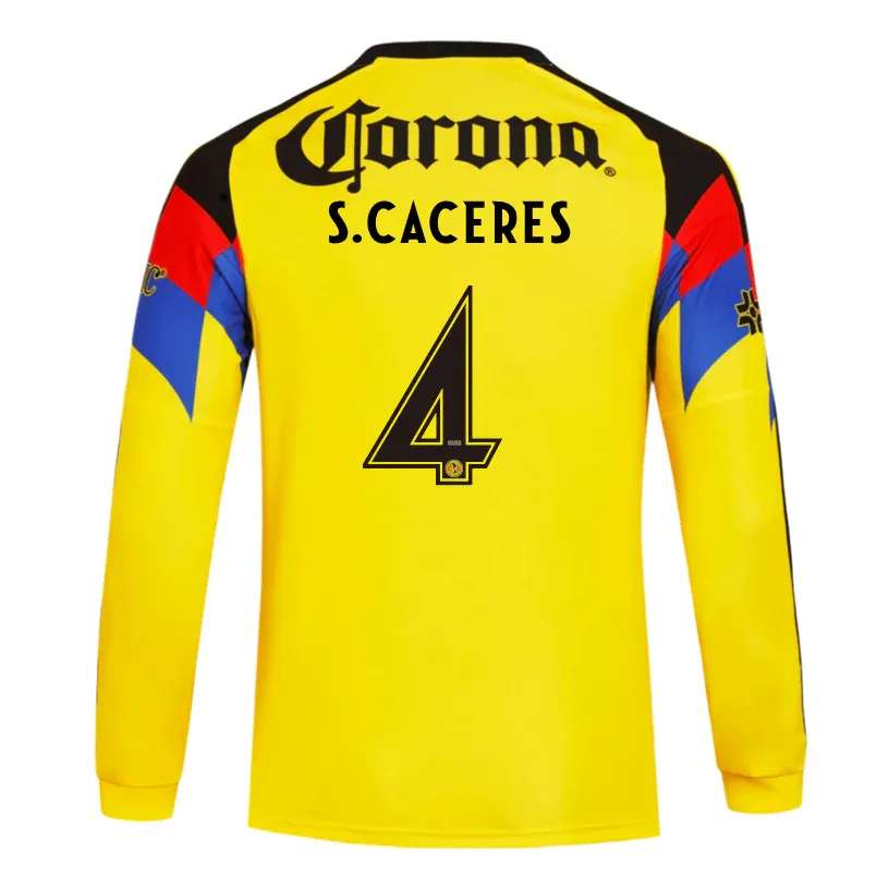 25-26 Club American Home Long Sleeve S. CACERES 4 Jersey