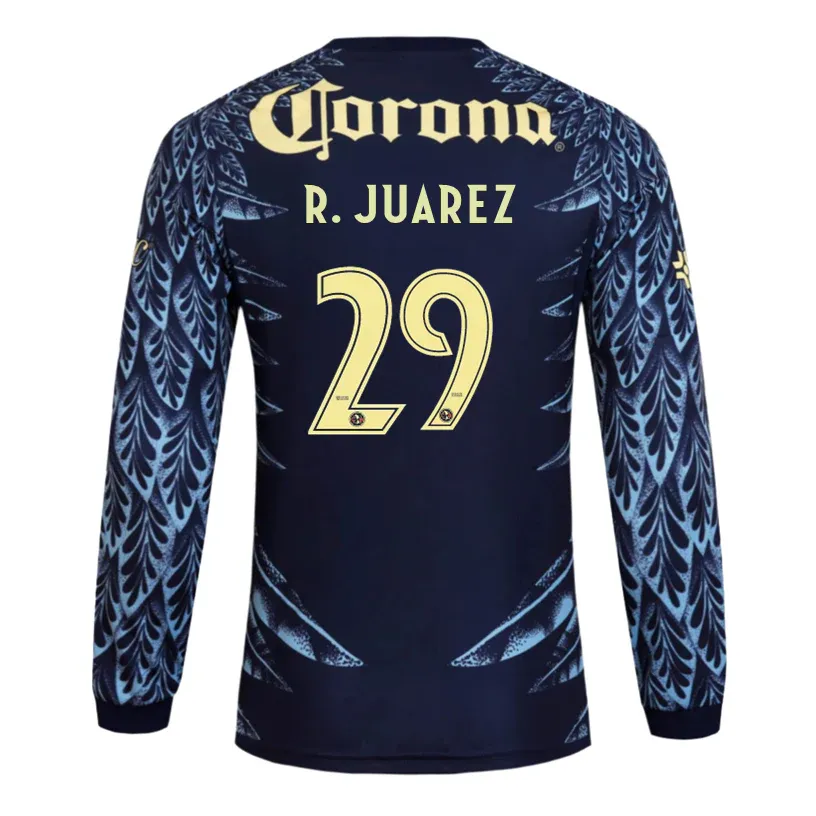 25-26 Club American Away Long Sleeve R. JUAREZ 29 Jersey