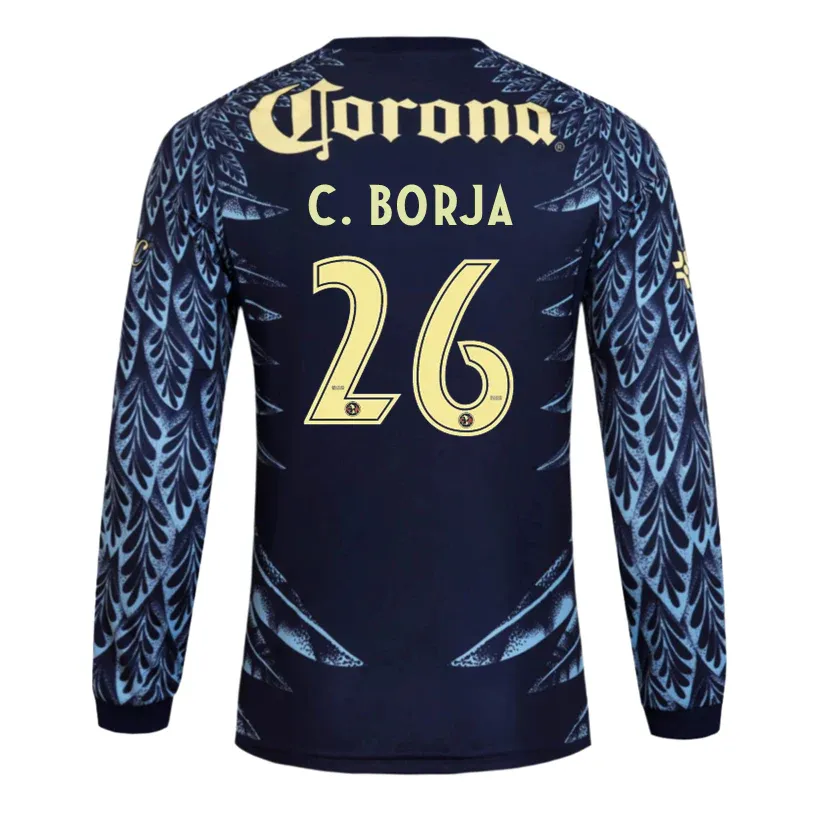 25-26 Club American Away Long Sleeve C.BORJA 26 Jersey