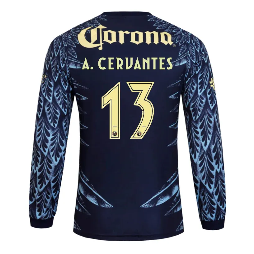 25-26 Club American Away Long Sleeve A. CERVANTES 13 Jersey