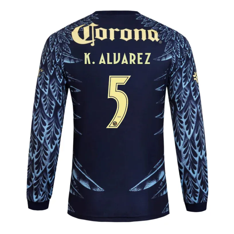 25-26 Club American Away Long Sleeve K. ALVAREZ 5 Jersey