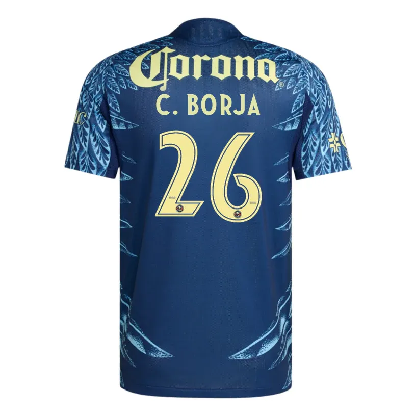 25-26 Club American Away C.BORJA 26 Jersey (Player Version)