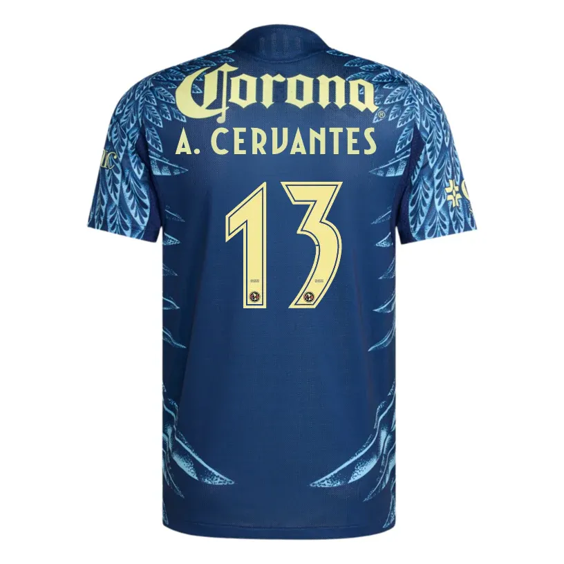 25-26 Club American Away A. CERVANTES 13 Jersey (Player Version)
