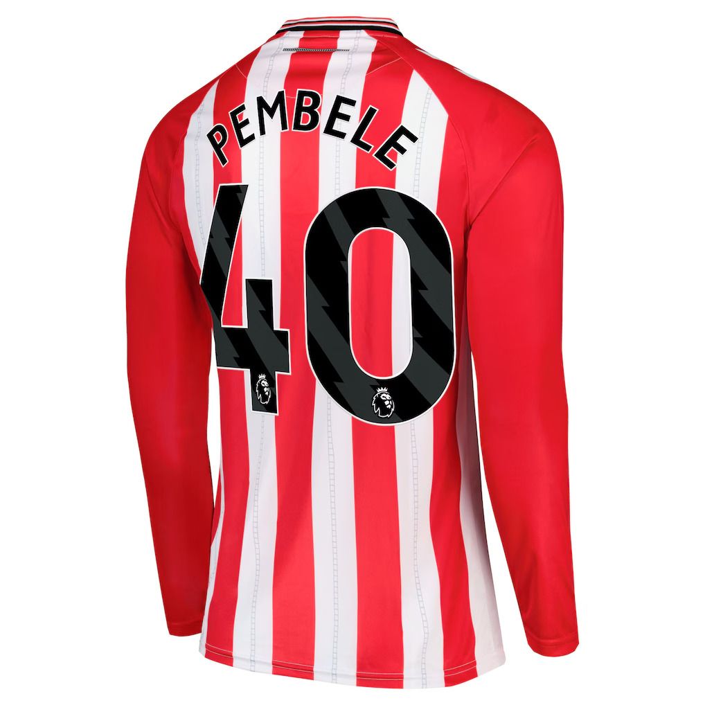 25-26 Sunderland Home PEMBELE 40 Long Sleeve Jersey