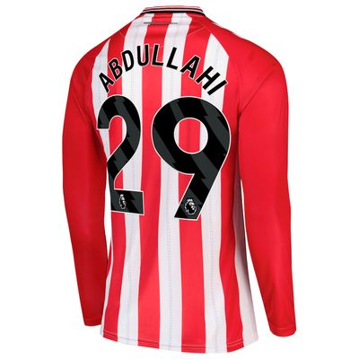 25-26 Sunderland Home ABDULLAHI 29 Long Sleeve Jersey