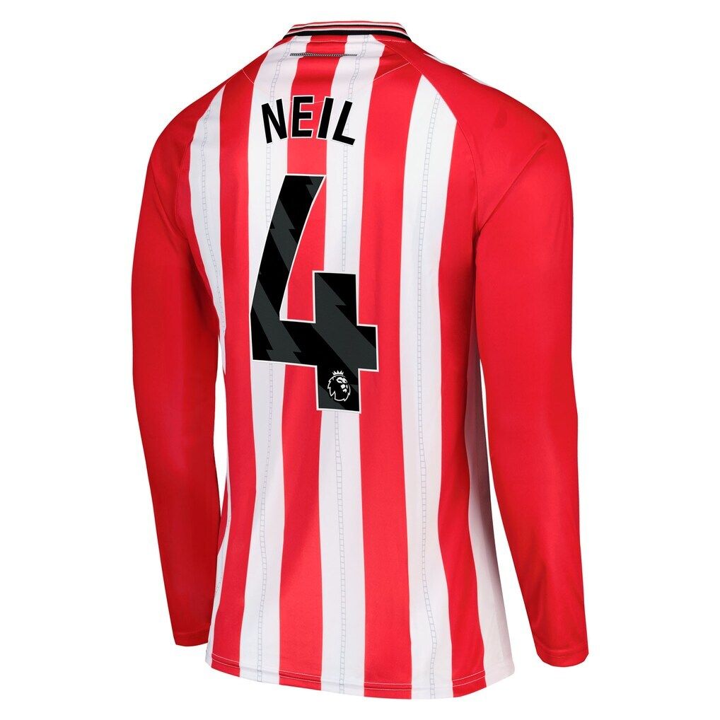 25-26 Sunderland Home NEIL 4 Long Sleeve Jersey