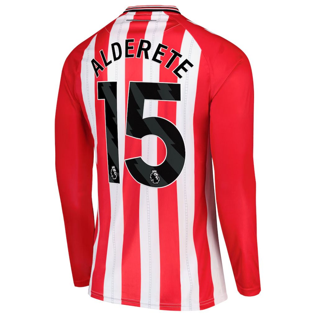 25-26 Sunderland Home ALDERETE 15 Long Sleeve Jersey