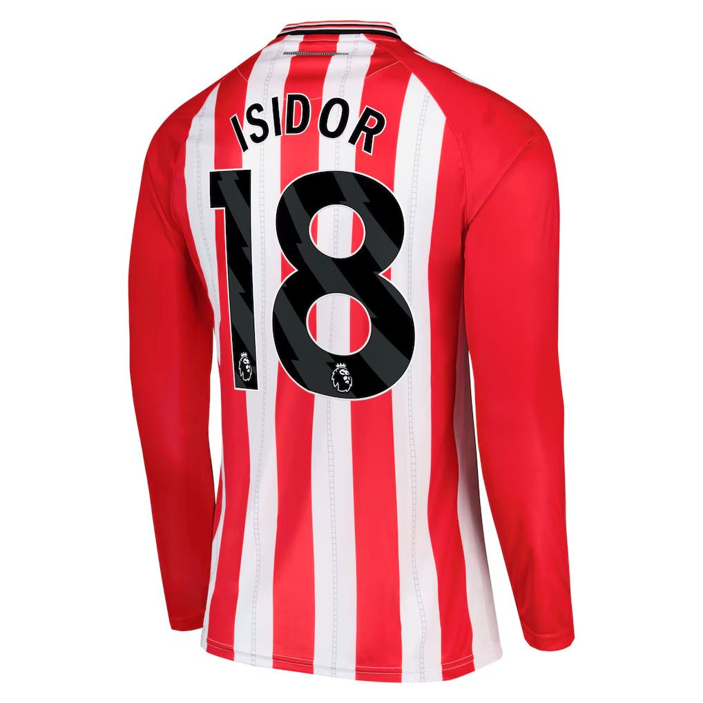 25-26 Sunderland Home ISIDOR 18 Long Sleeve Jersey