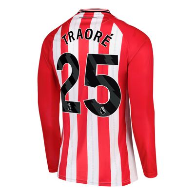 25-26 Sunderland Home TRAORÉ 25 Long Sleeve Jersey