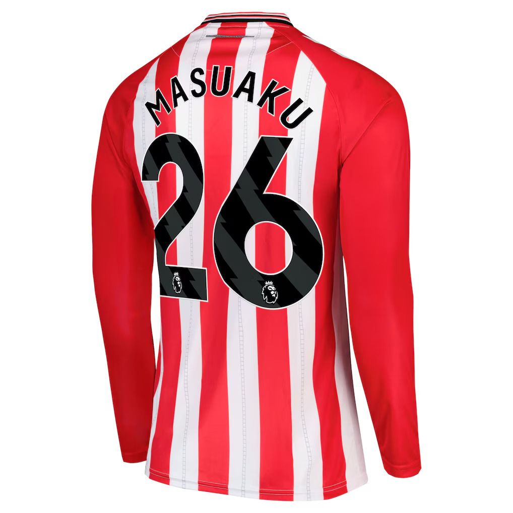 25-26 Sunderland Home MASUAKU 26 Long Sleeve Jersey