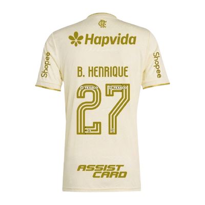 Flamengo B. Henrique 27 Third Jersey 2025/26 (Full Sponsor)