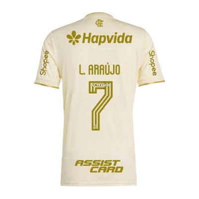 Flamengo L. Araujo 7 Third Jersey 2025/26 (Full Sponsor)