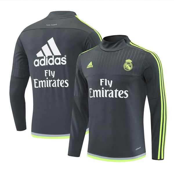 15-16 Real Madrid Training Top Grey