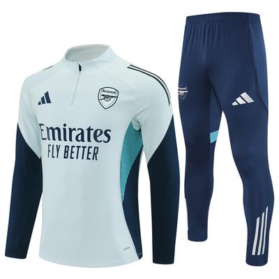 25-26 Arsenal Light Grey Training Suit Kit
