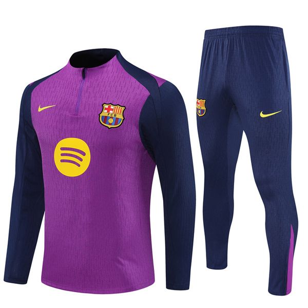 25-26 Barcelona Purple B Training Suit Kit Player Style