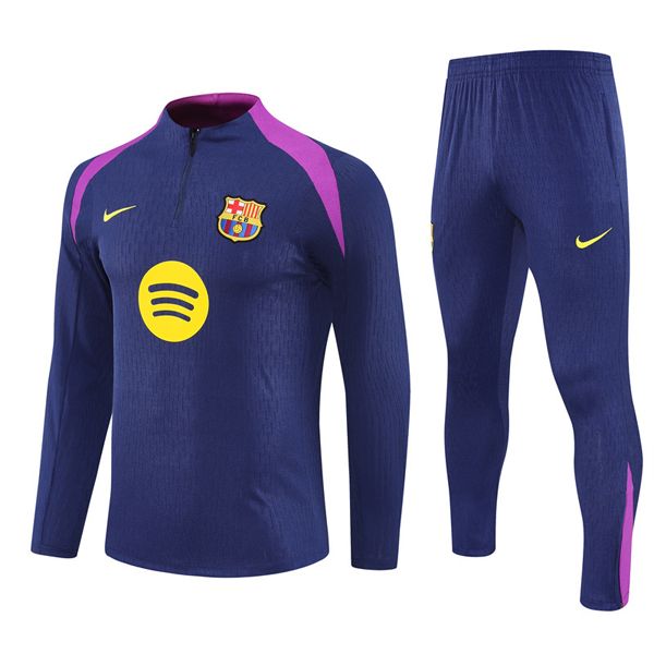 25-26 Barcelona Navy Training Suit Kit Player Style