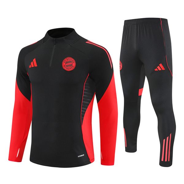 25-26 Bayern Munich Black Training Suit Kit