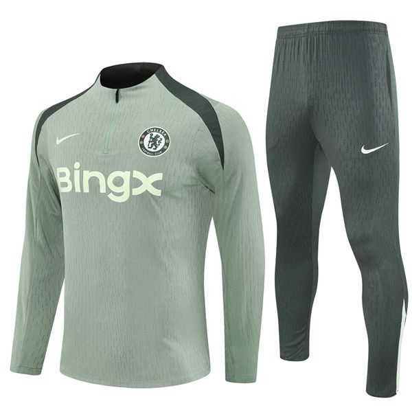 25-26 Chelsea Light Green Training Suit Kit Player Style