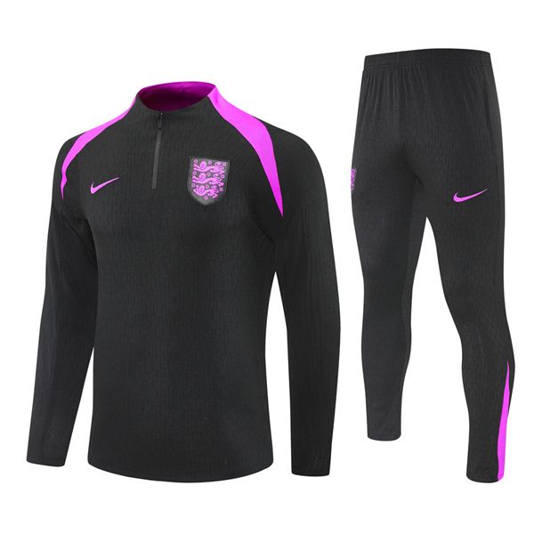 25-26 England Black Training Suit Kit Player Style