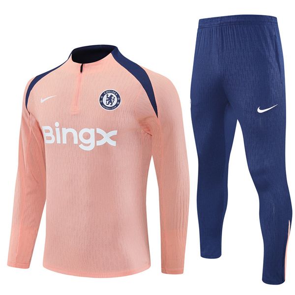 25-26 Chelsea Light Pink Training Suit Kit Player Style