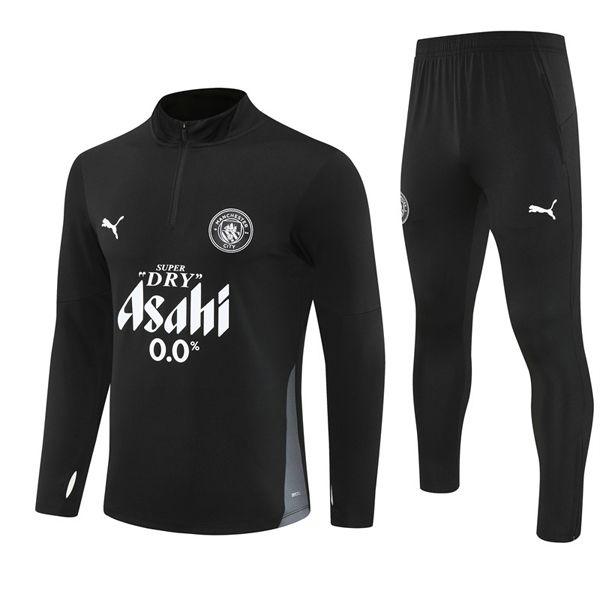 25-26 Manchester City Black Training Suit Kit