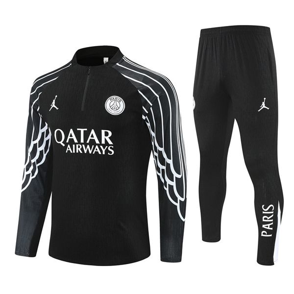 25-26 PSG Black Training Suit UCL Kit Player Style