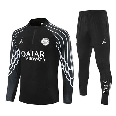 25-26 PSG Black Training Suit UCL Kit Player Style