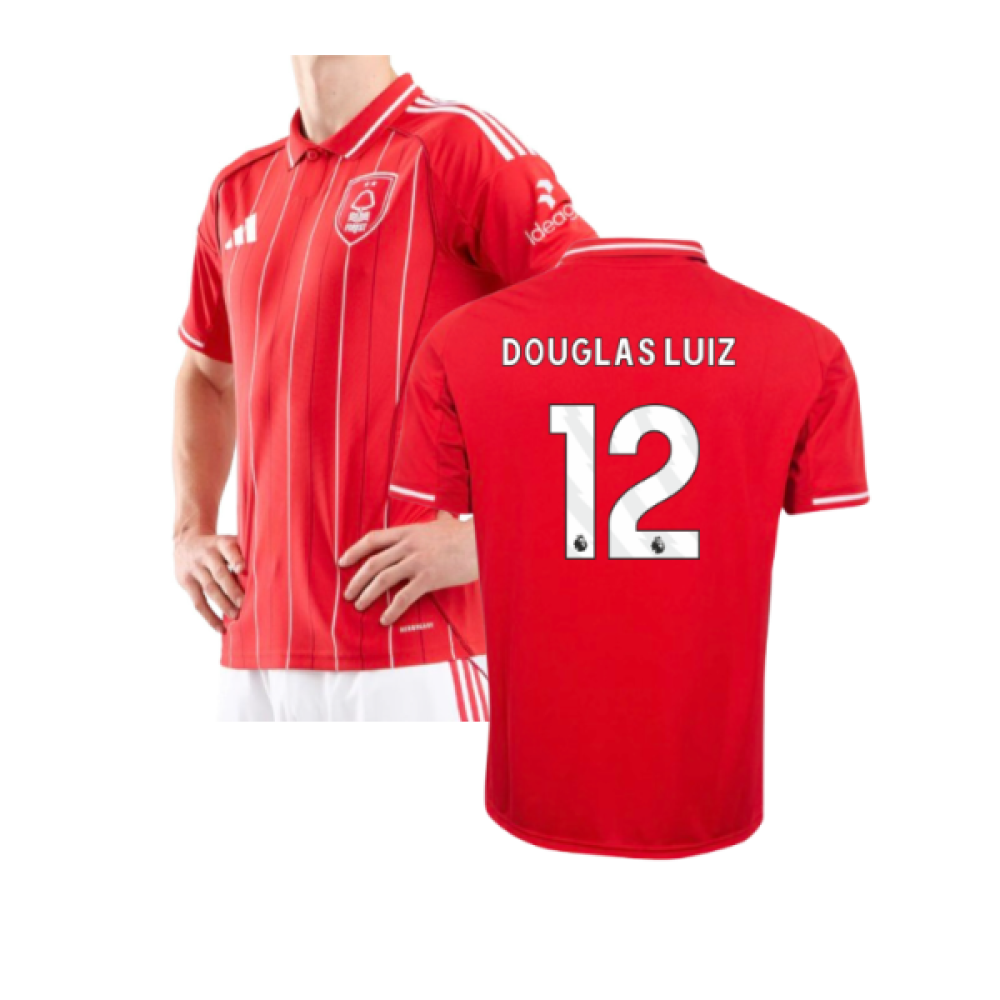 25-26 Nottingham Forest Home Douglas Luiz 12 Jersey