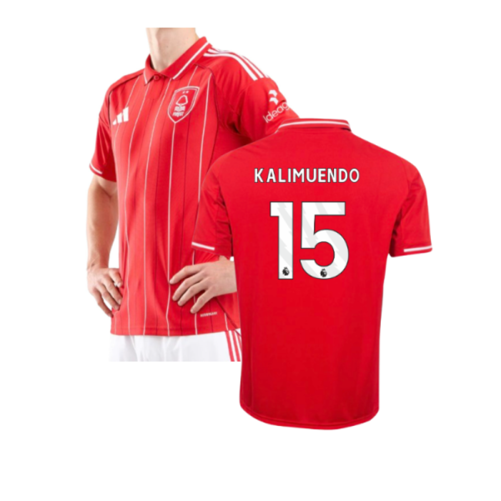 25-26 Nottingham Forest Home Kalimuendo 15 Jersey