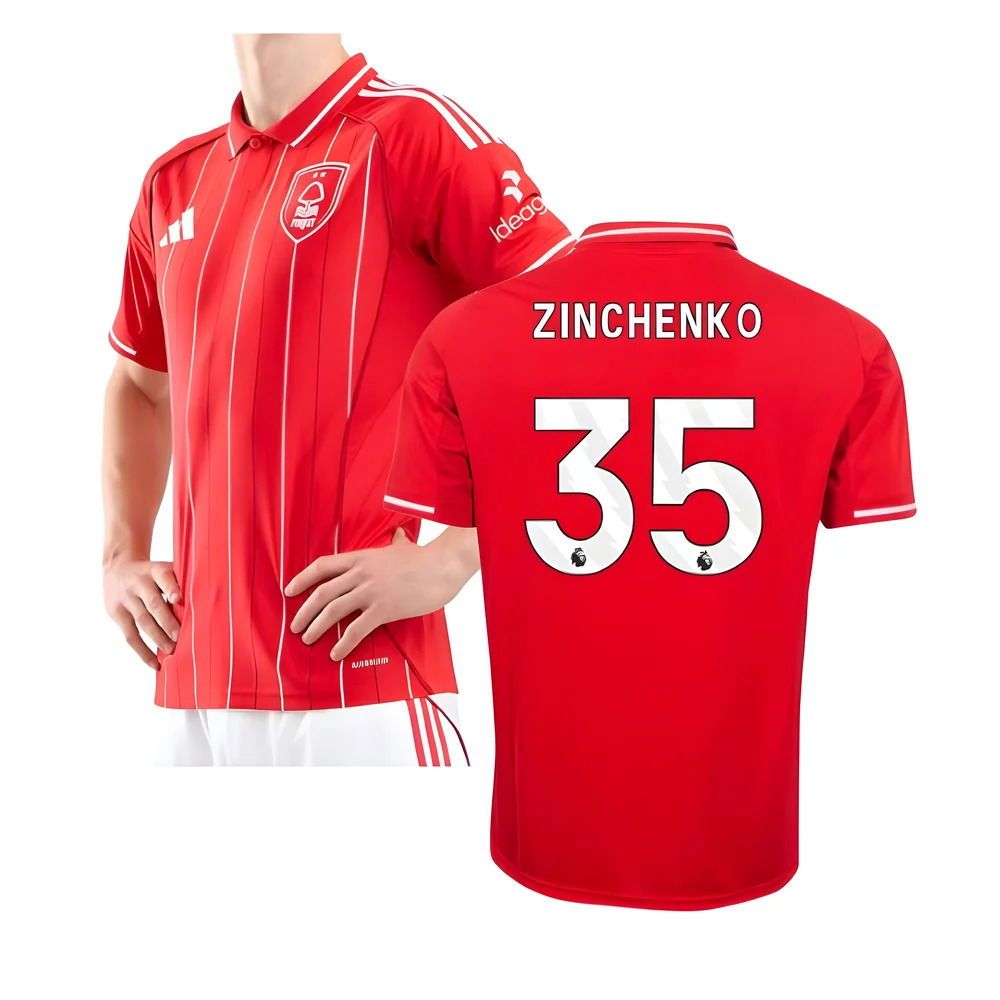 25-26 Nottingham Forest Home Zinchenko 35 Jersey